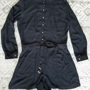 Black dressy Jennifer Lopez romper size 12